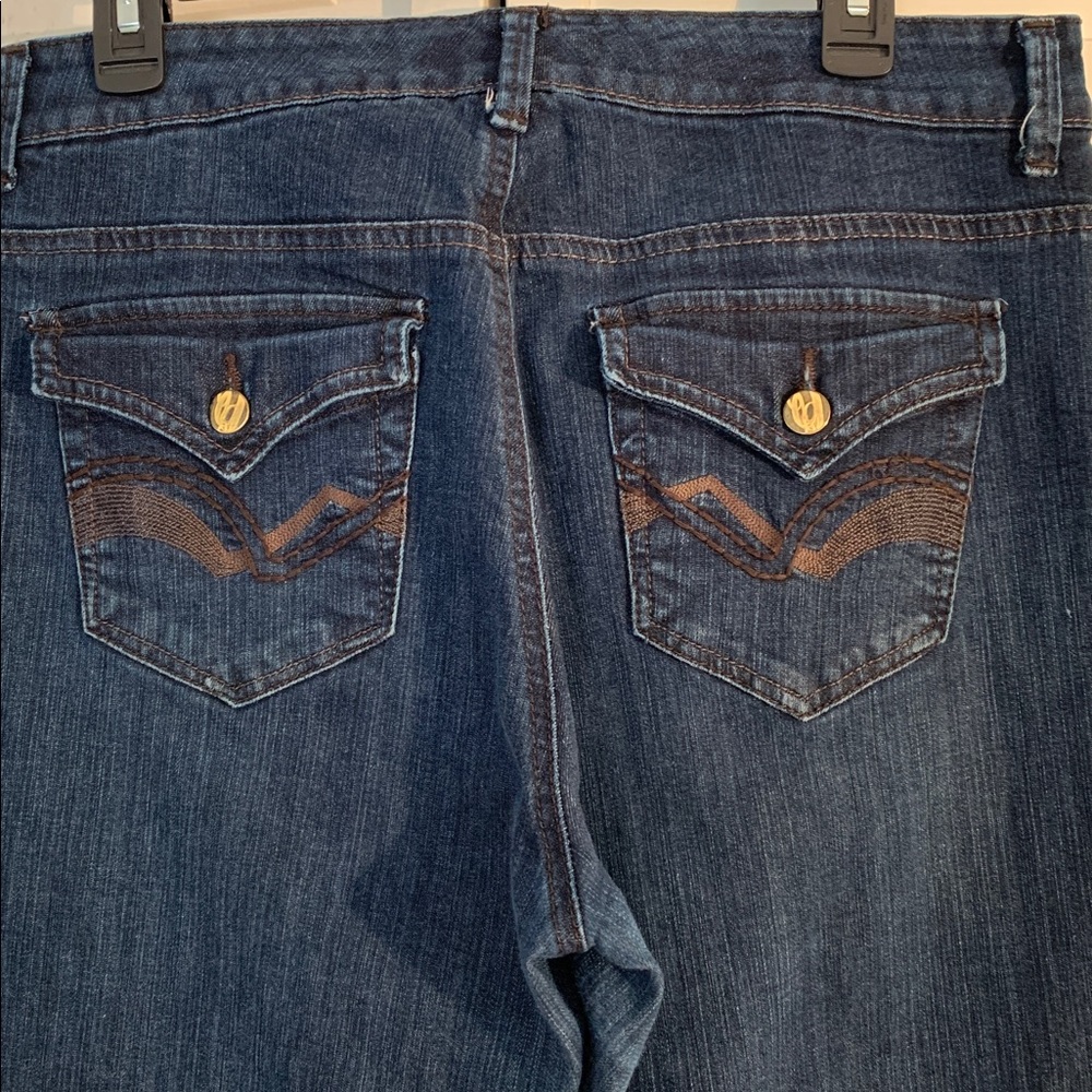 Nine West Dark Blue Boot Cut Jeans
